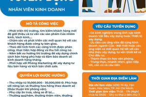 Tuyển dụng nhân viên kinh doanh