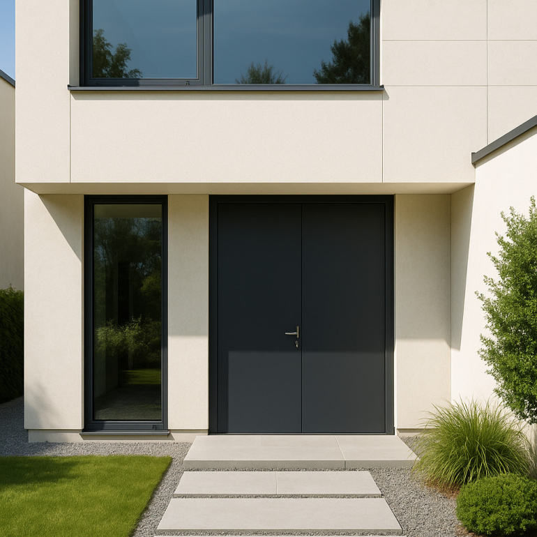 CỬA ĐI NHÔM TECHNAL PANEL DOOR - SOLEAL  75