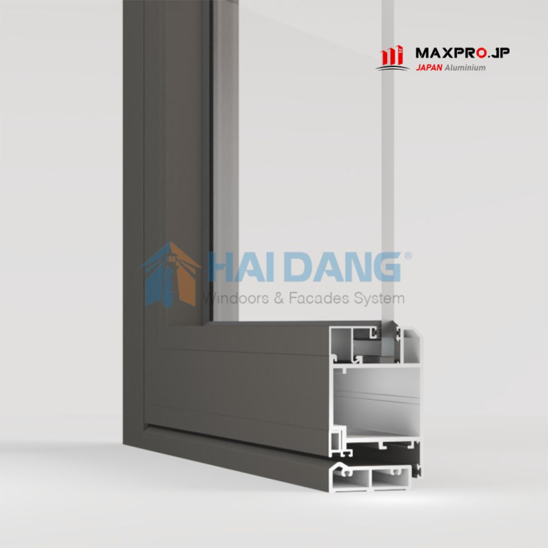 CỬA MỞ QUAY NHÔM MAXPRO JP HỆ R65