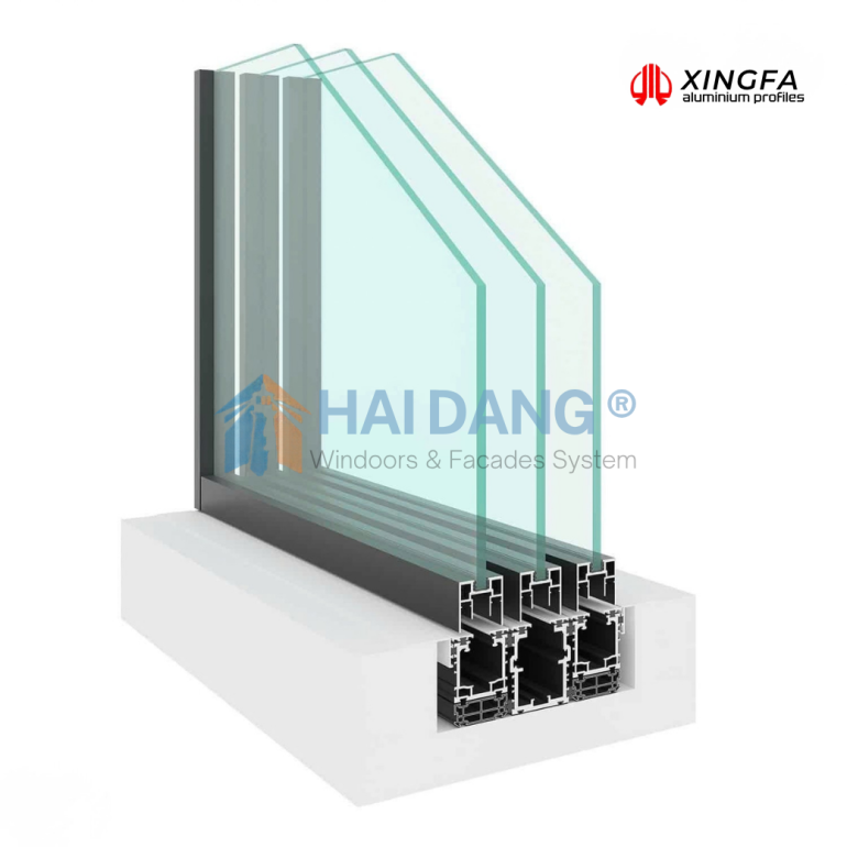 CỬA ĐI MỞ LÙA, LÙA DẤU VÁCH, LÙA VUÔNG GÓC XINGFA SLIM SYSTEM